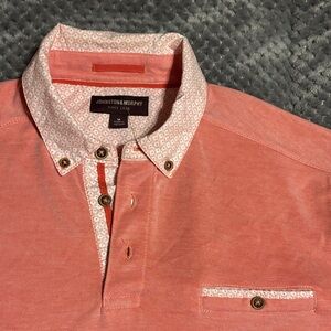 Johnston & Murphy Coral Polo Shirt